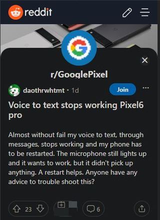 Pixel-6-voice-to-text-not-working