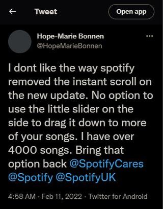 Spotify-liked-songs-scroll-bar-not-working
