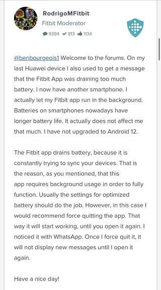 fitbit-app-battery-draining-Pixel-6