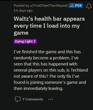 Dying-Light-2-Waltz-health-bar-stuck-workaround