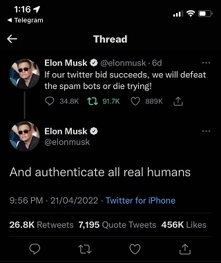 Twitter-verify-all-humans-Elon-Musk