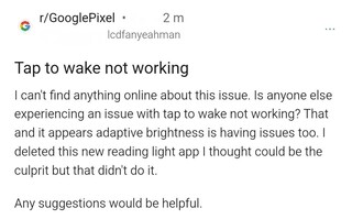 google-pixel-6-6-pro-tap-to-wake-not-working-android-12l-2