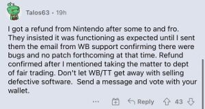Nintendo-refund