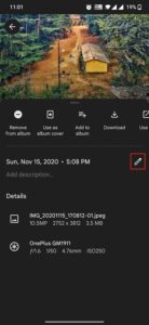 Edit Date and Time in Google Photos