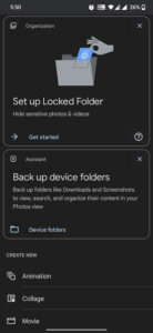 Create a locked folder in Google Photos