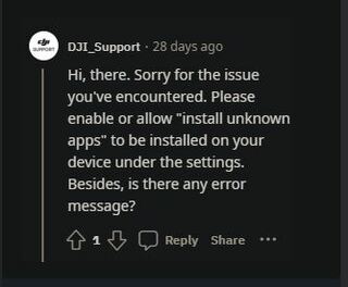 DJI app not working android workaround