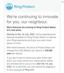Ring-price-increase