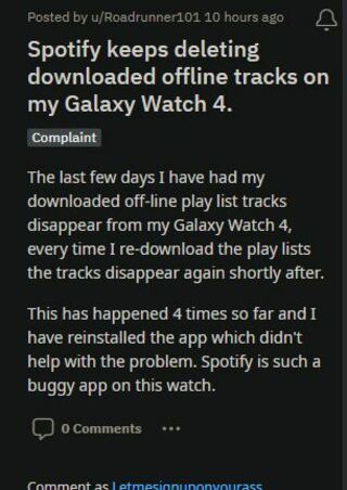 Samsung-Galaxy-Watch-4-Spotify-offline-music-not-working-songs-getting-deleted