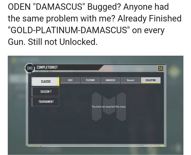 cod-mobile-oden-damascus-camo-bugged-not-unlocking