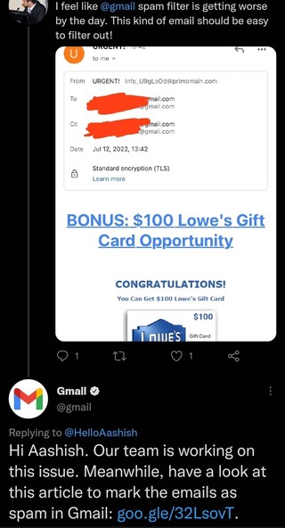  [Update: Sept. 20] Gmail's email filters broken - Promotions/spam arriving in Primary inbox folder, users say