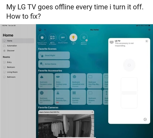 lg-tv-in-homekit-offline-no-response-turned-off-local-network