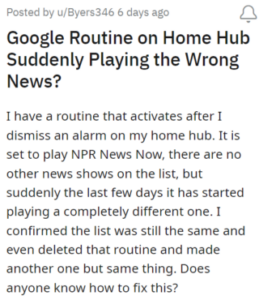 google-home-news-glitch