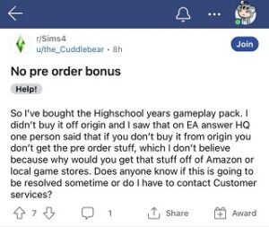 The-sims-4-pre-order-bonus-not-showing-up