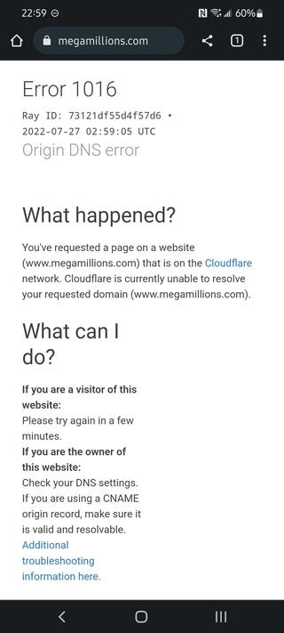 Mega Millions website down or not working? You're not alone