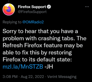 Firefox workaround official