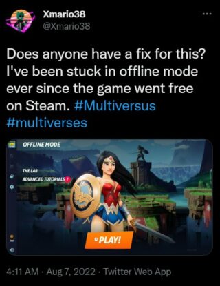 Multiversus offline mode