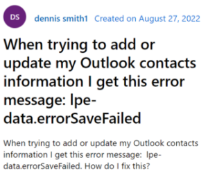 Outlook-not-adding-or-updating-contact-info