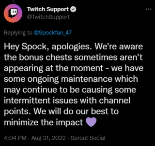 Twitch Support