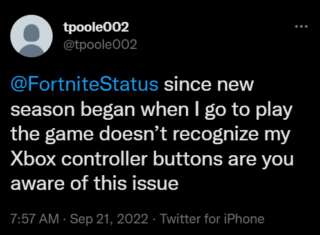  [Updated] Xbox controller not working in Fortnite, issue acknowledged other input methods likely affected too (workarounds inside)