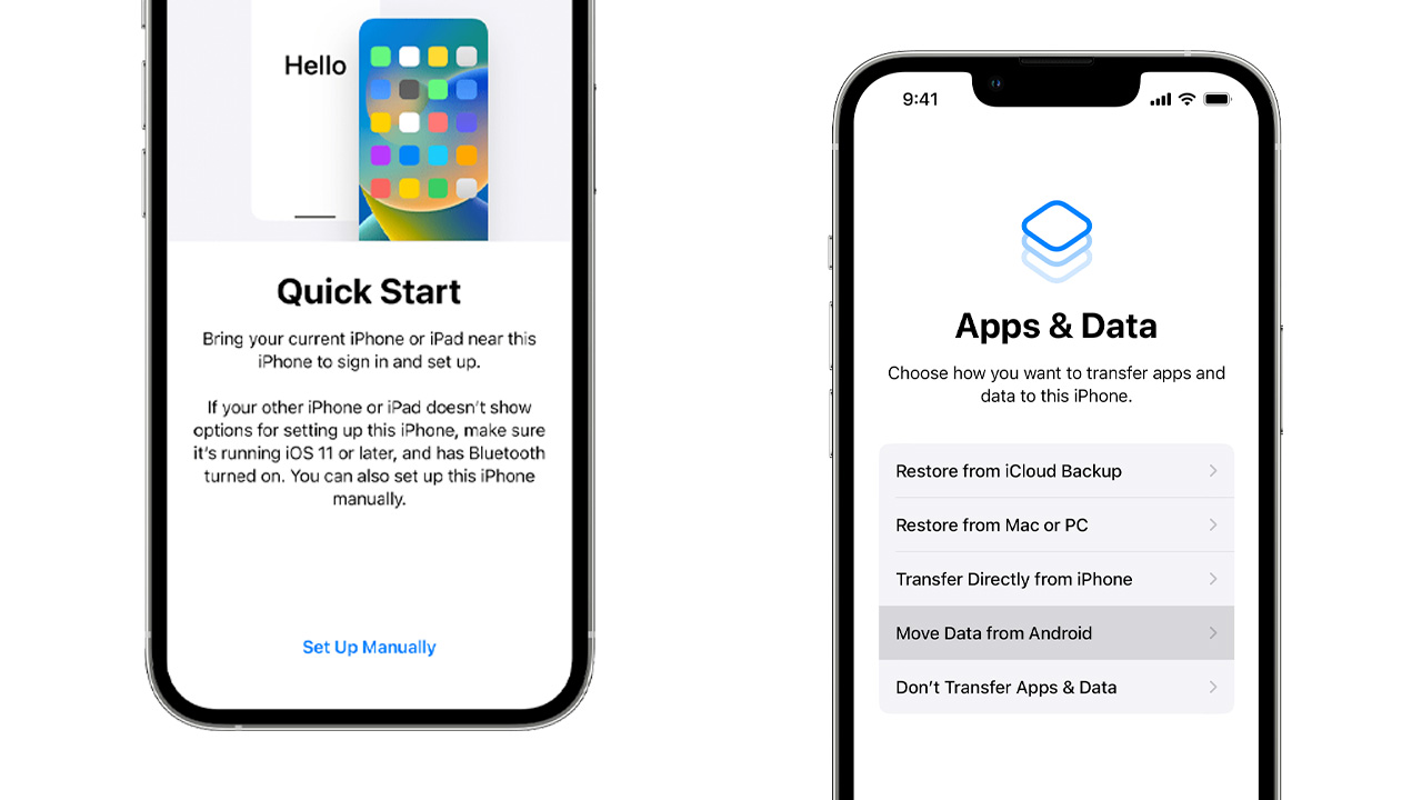 how to transfer data from android to new iphone 14