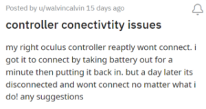 Oculus Quest controllers not pairing or constantly disconnecting