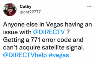 DirecTV 771 satellite signal error
