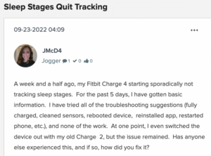 Fitbit sleep stages not working
