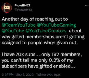 Youtubers-not-receiving-gifted-membership