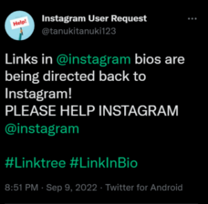 Instagram-link-in-bio-not-working
