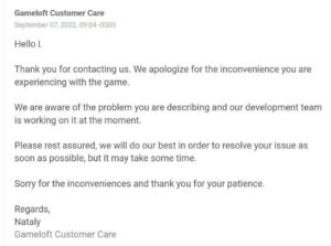 Customer care