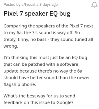Google Pixel 7 & 7 Pro speaker quality