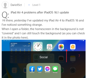 iPadOS-16.1-dock-folder-pop-up-not-centered