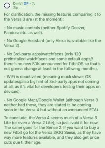 Fitbit sense2 versa 4 missing 3rd party app support