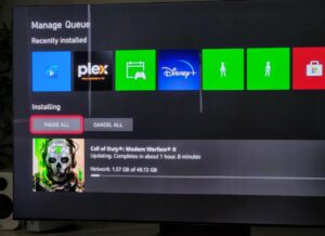 Modern Warfare 2 50GB update on Xbox