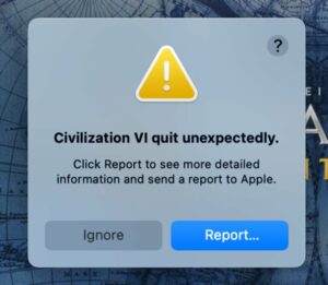 Civilization VI crashing