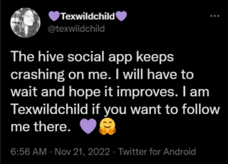 Hive Social crashing
