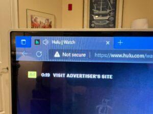 Hulu Not secure alert
