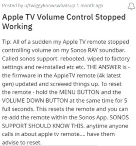Apple-TV-remote-volume-control-not-working-on-Sonos-