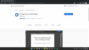 Google Docs Dark Mode