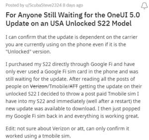 Mise à jour One-UI-5.0 basée sur Android-13
