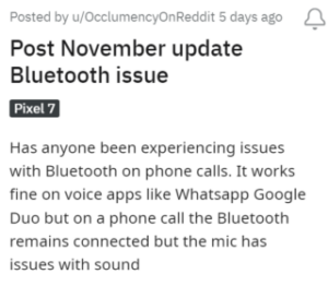 Google-pixel-7-and-7-Pro-bluetooth-connectivity-issues
