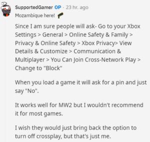 MW2-crossplay-toggle-on-Xbox-and-PC