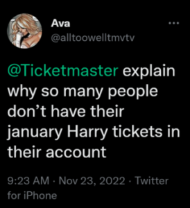 Ticketmaster-Harry-Style-tickets-disappeared