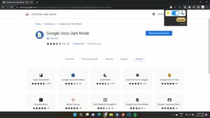 Google chrome dark mode