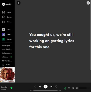 Spotify-missing-lyrics-on-songs