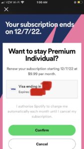 Spotify-premium-subscription-pop-up