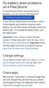 Steps-to-fix-battery-drain-issue-on-a-Pixel-phone