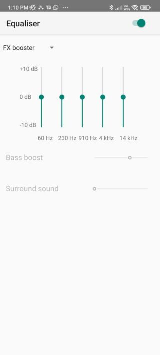 Android System Sound Equaliser