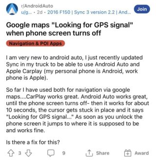 Android-auto-gps-signal-lost