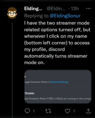 How to enable or disable Streamer Mode in Discord.
